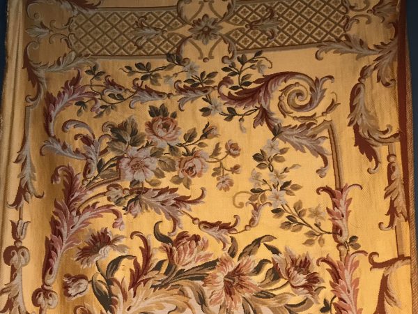 French, Floral, Petit Point Wall Hanging