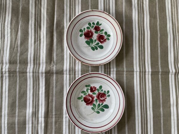 Pair of old French plates
