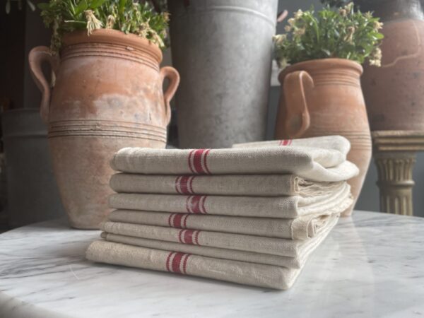 Vintage, French, Linen Tea Towels