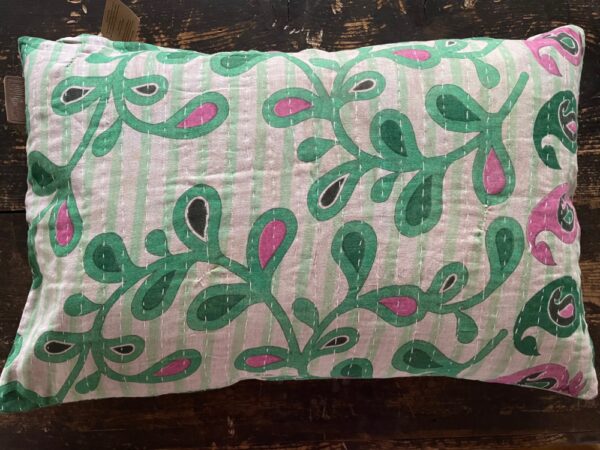 Vintage, Kantha Cushion - 'Everglades'
