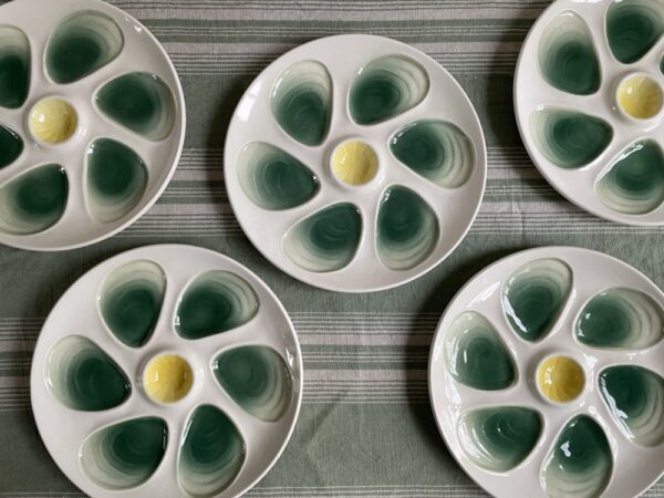 French, Vintage, salons, Oyster plates