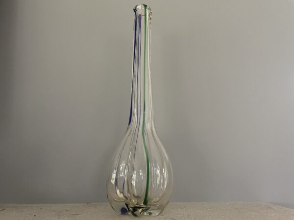 Mid century, tall Italian art glass vase