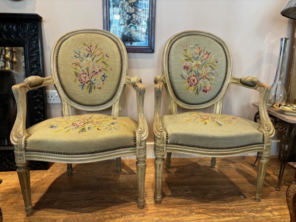 Pair Of Old, French Chairs