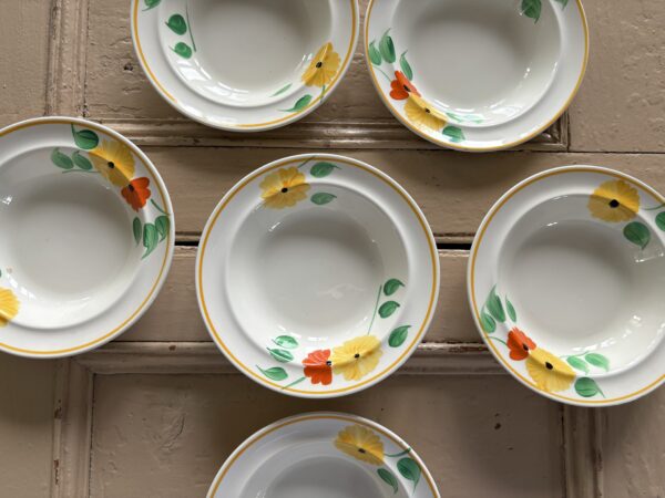 Set Of Six, Vintage, Ceramic, Ice cream bowls