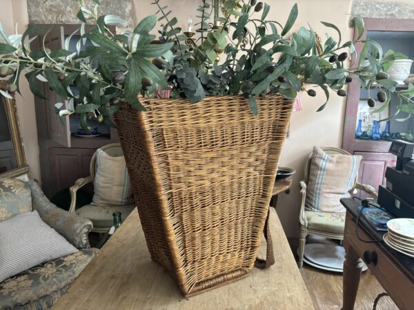 Old, French, grape picking basket