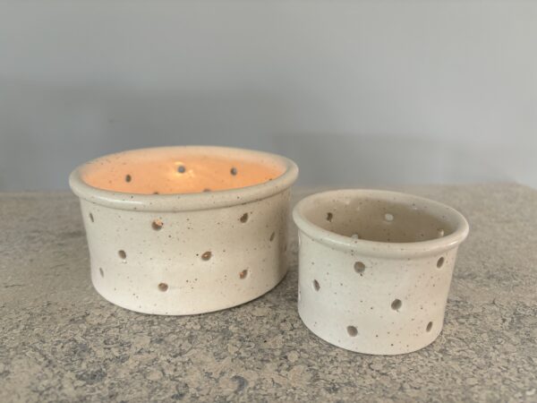 French, Cheese Mould Candle Holder