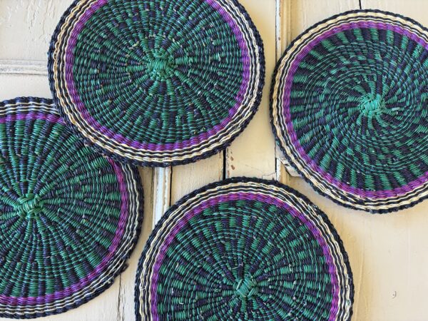 Handwoven, African, Placemats - Set Of Four - 'B'