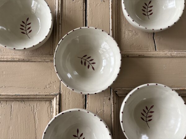 Hand finished ceramic snack bowl