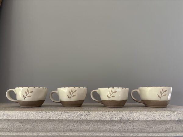 Hand painted, botanical Tea cup