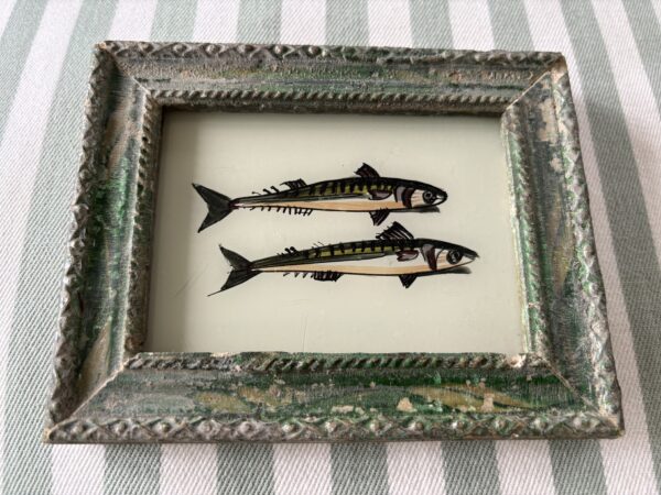 Mackerel glass painting