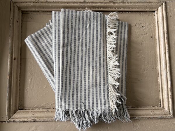 Set Of four, Blue, Manor Stripe Napkins