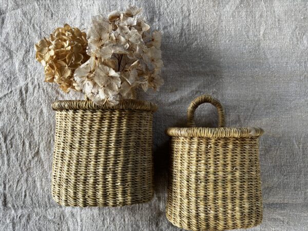 Hand woven wall baskets - small