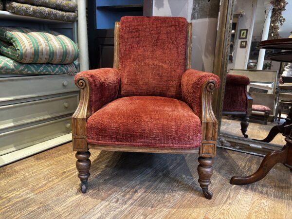 19th Century, gentlemans, oak armchair