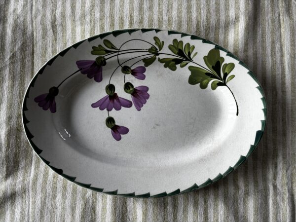 French, Vintage, Hand Painted, Serving Plate