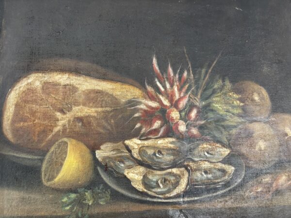 18th Century, French, Oil On Canvas, Still Life - 'Oysters'