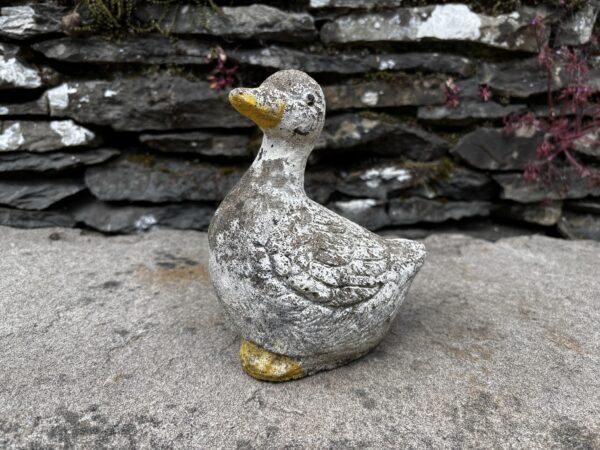 French vintage duckling garden ornament