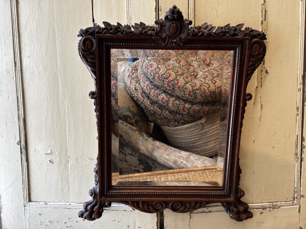 hand carved old French mirror